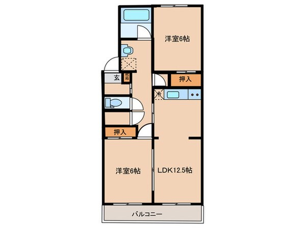 NICハイム横須賀堀ノ内（202）の物件間取画像